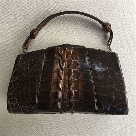 vintage crocodile handbags uk.